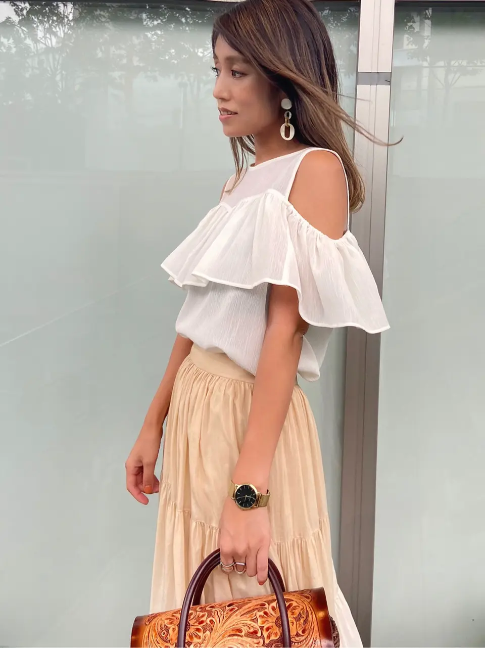 ORIGINATED IN GRACE CONTINENTAL yukimi yonee コーディネート画像