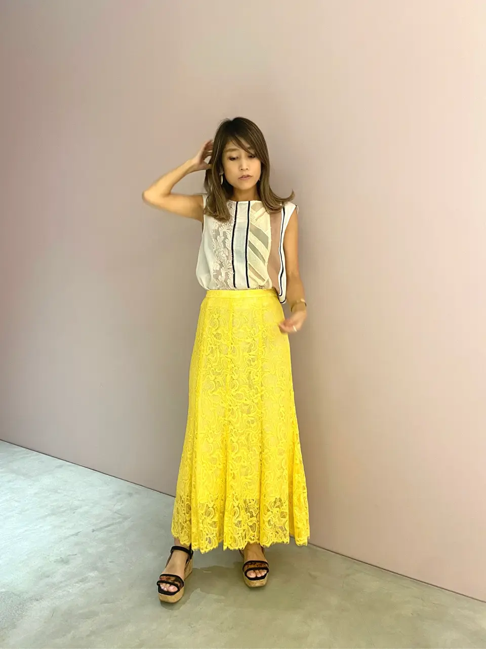 ORIGINATED IN GRACE CONTINENTAL yukimi yonee コーディネート画像