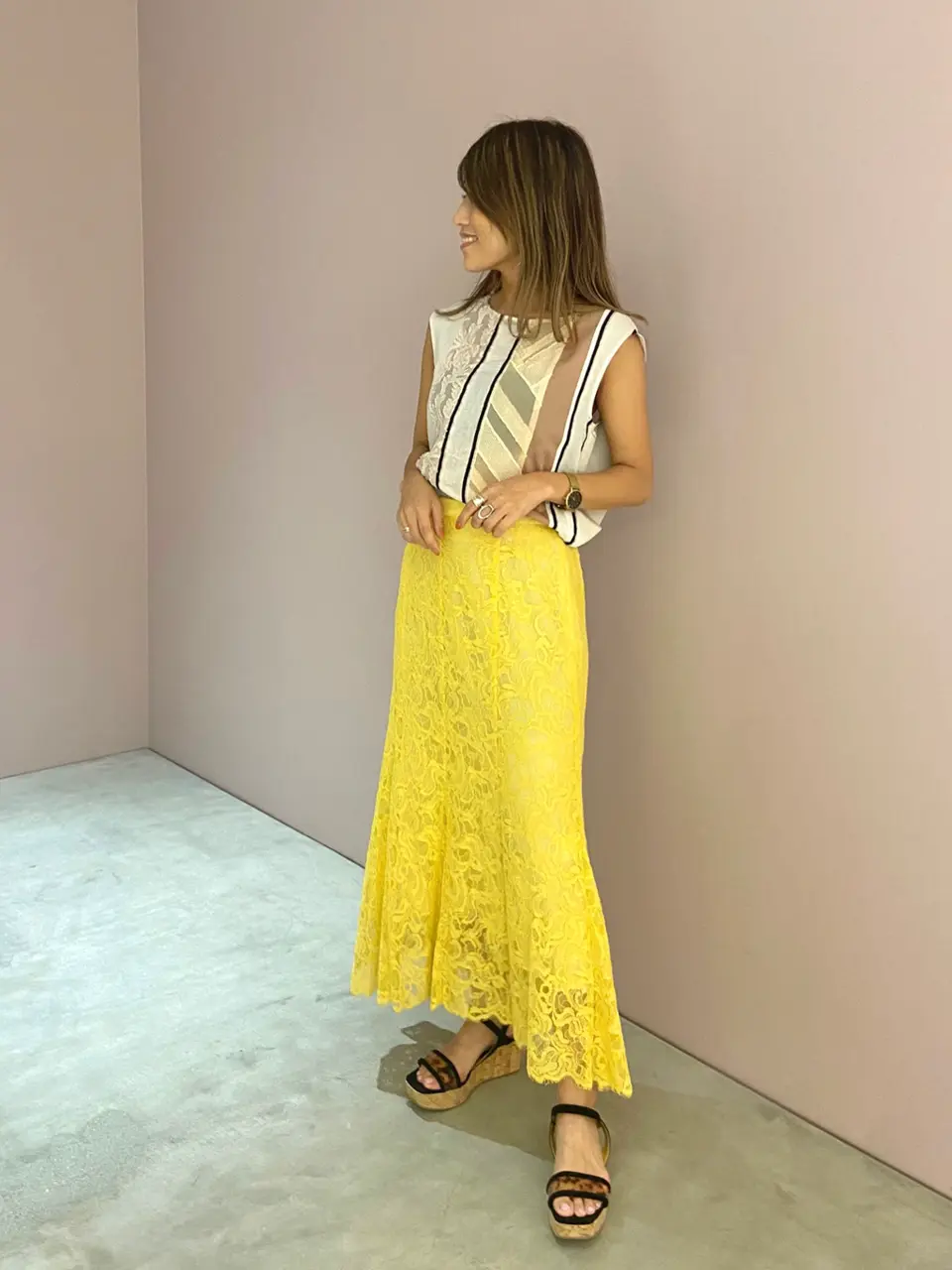 ORIGINATED IN GRACE CONTINENTAL yukimi yonee コーディネート画像