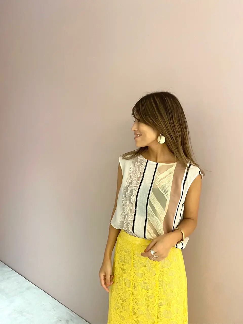 ORIGINATED IN GRACE CONTINENTAL yukimi yonee コーディネート画像