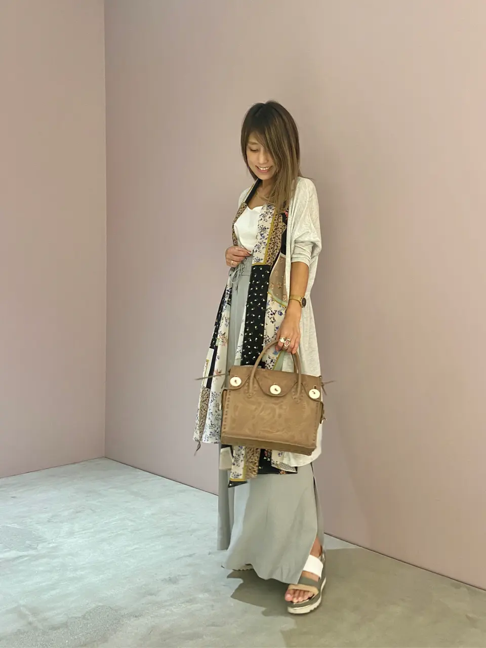 ORIGINATED IN GRACE CONTINENTAL yukimi yonee コーディネート画像