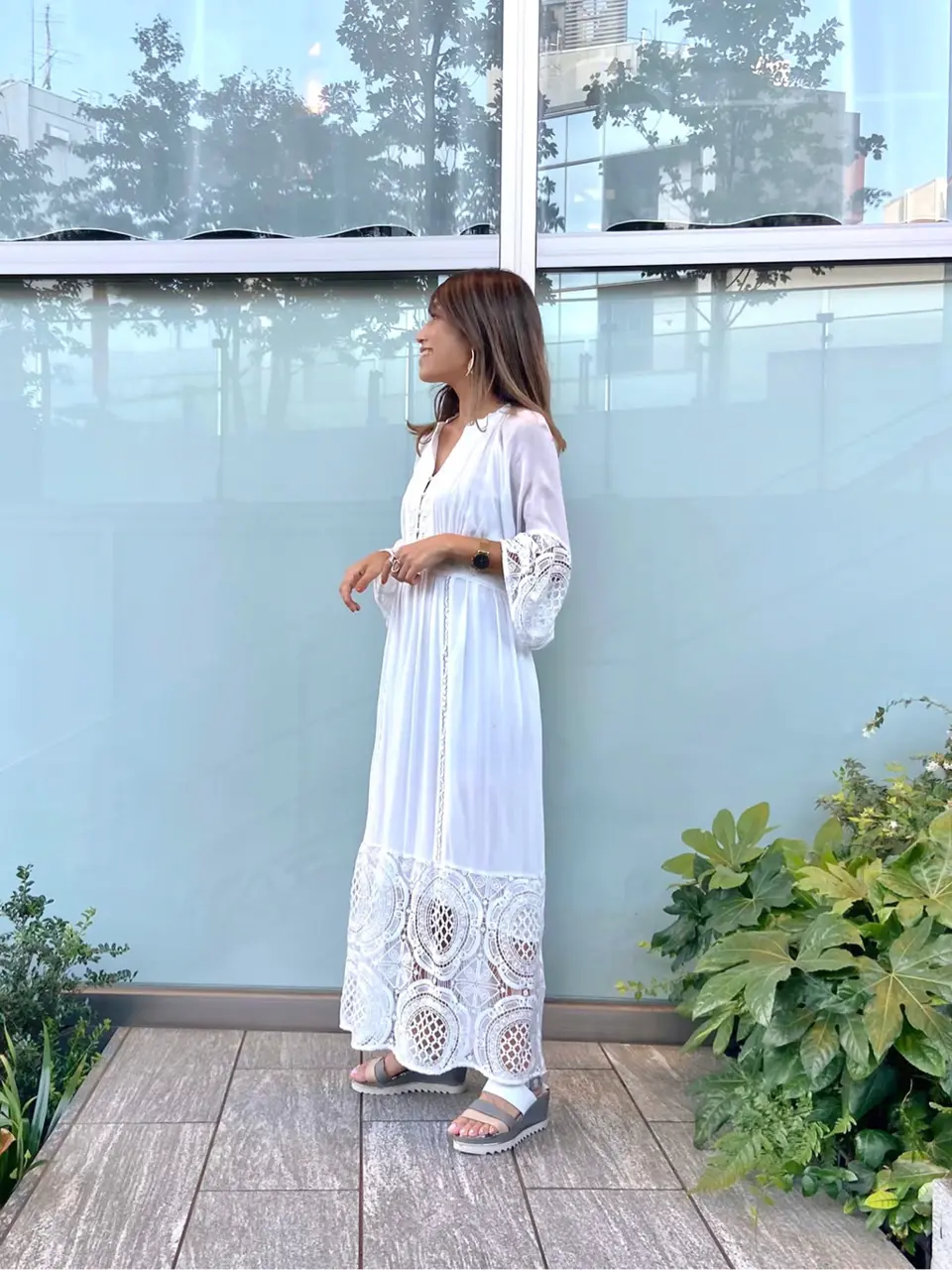 ORIGINATED IN GRACE CONTINENTAL yukimi yonee コーディネート画像