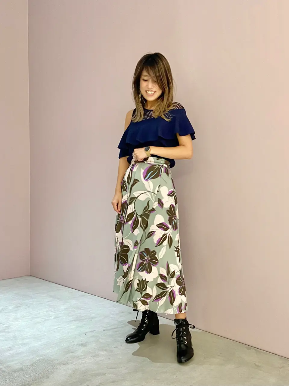 ORIGINATED IN GRACE CONTINENTAL yukimi yonee コーディネート画像