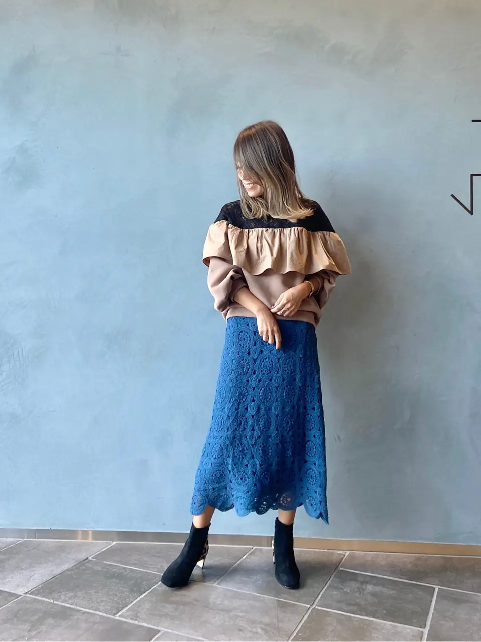 ORIGINATED IN GRACE CONTINENTAL yukimi yonee コーディネート画像