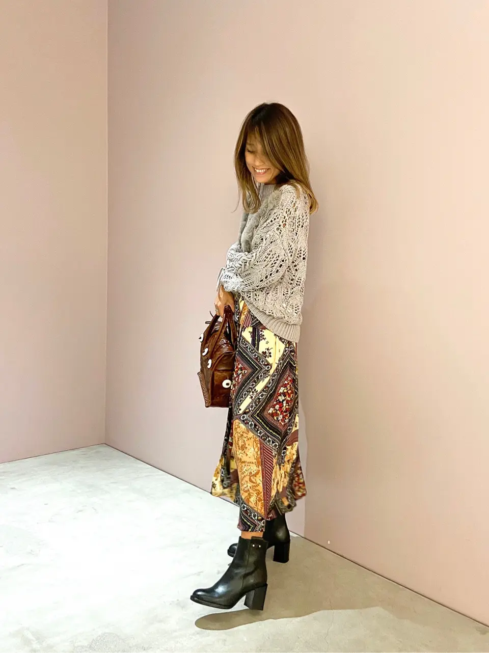 ORIGINATED IN GRACE CONTINENTAL yukimi yonee コーディネート画像