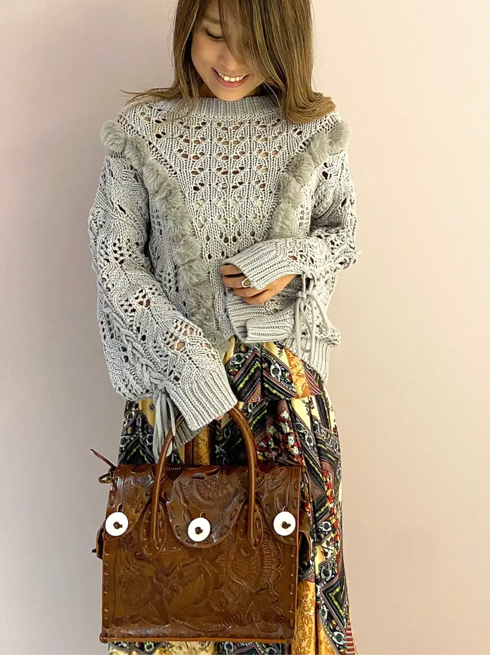 ORIGINATED IN GRACE CONTINENTAL yukimi yonee コーディネート画像