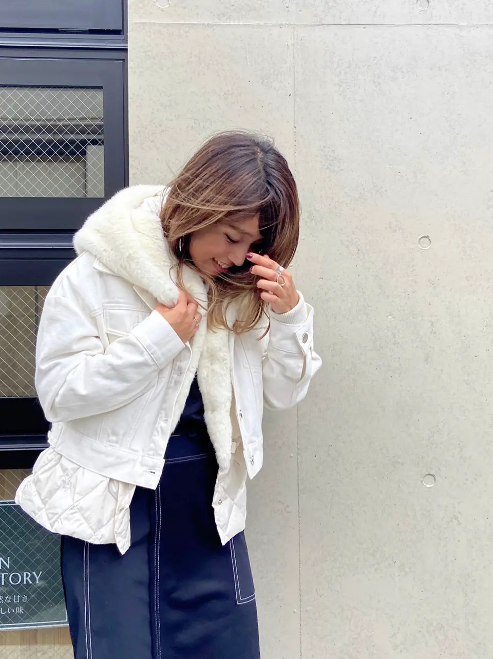 ORIGINATED IN GRACE CONTINENTAL yukimi yonee コーディネート画像