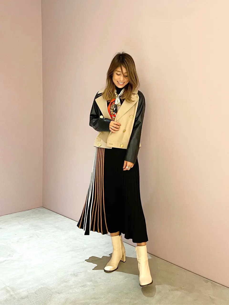 ORIGINATED IN GRACE CONTINENTAL yukimi yonee コーディネート画像