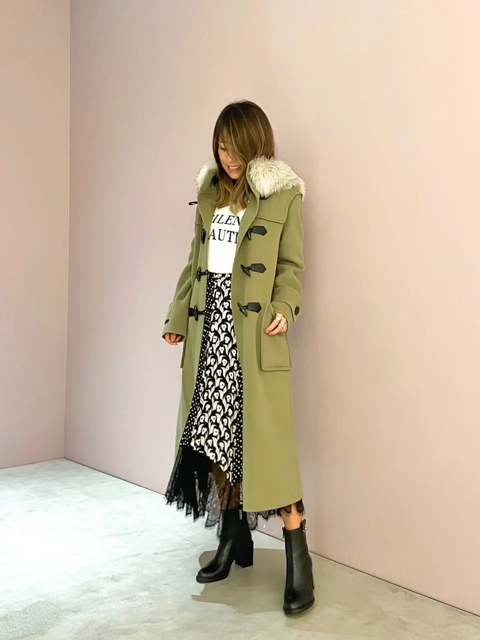 ORIGINATED IN GRACE CONTINENTAL yukimi yonee コーディネート画像