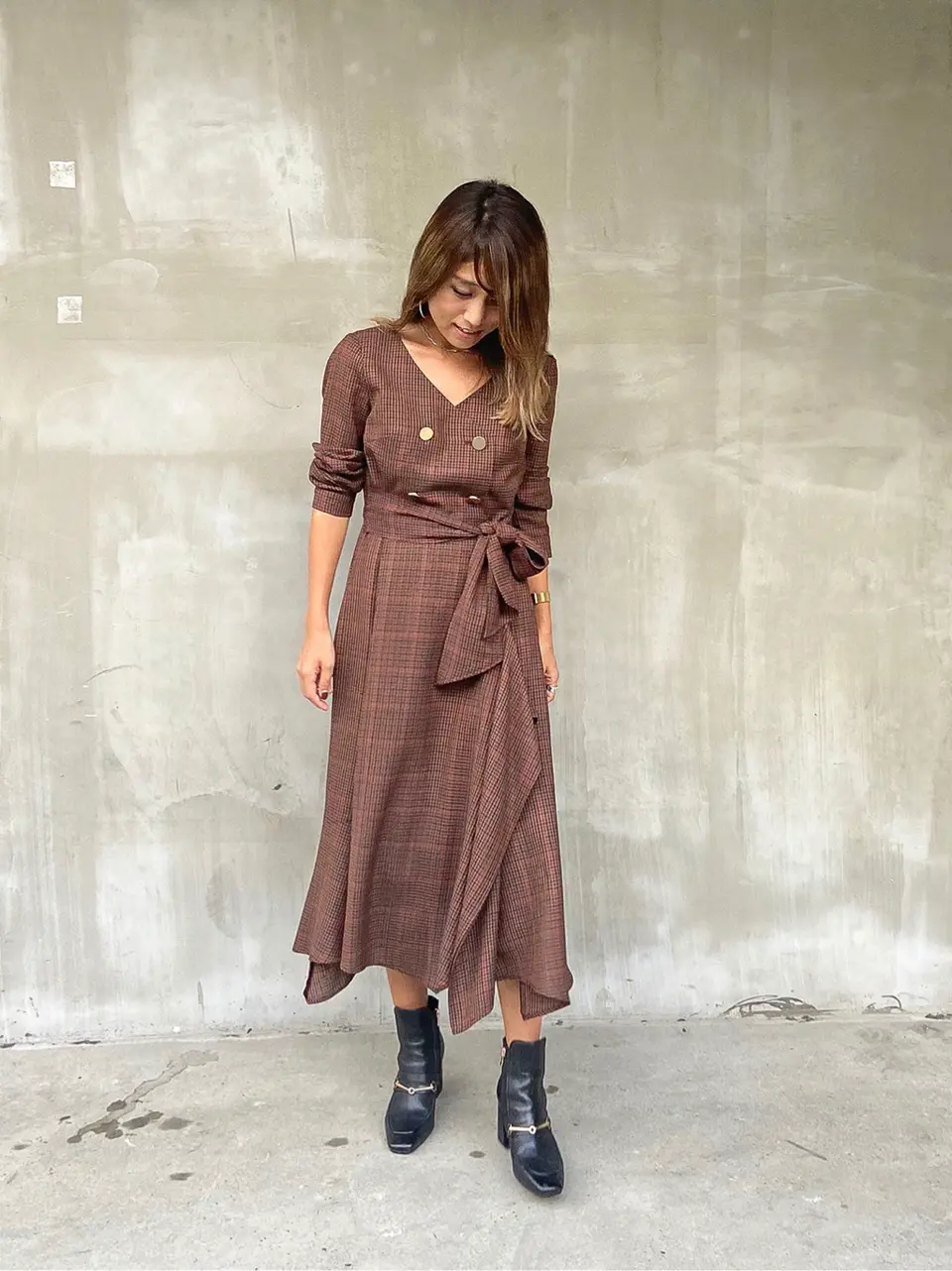 ORIGINATED IN GRACE CONTINENTAL yukimi yonee コーディネート画像