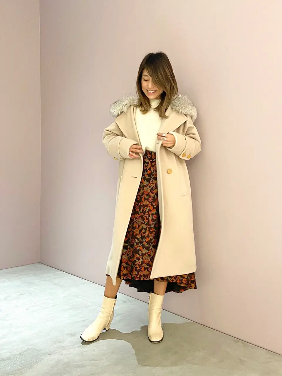 ORIGINATED IN GRACE CONTINENTAL yukimi yonee コーディネート画像