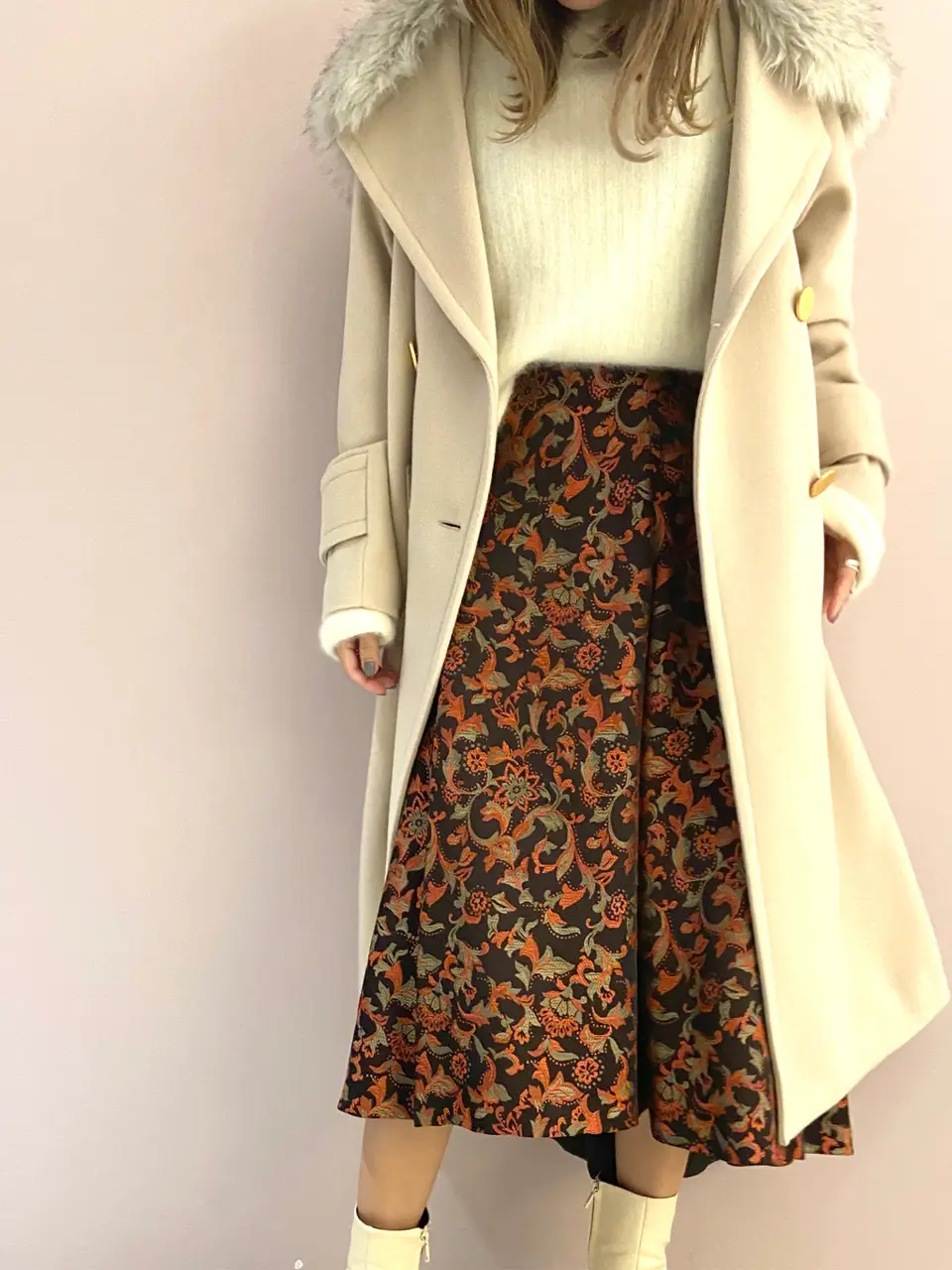 ORIGINATED IN GRACE CONTINENTAL yukimi yonee コーディネート画像