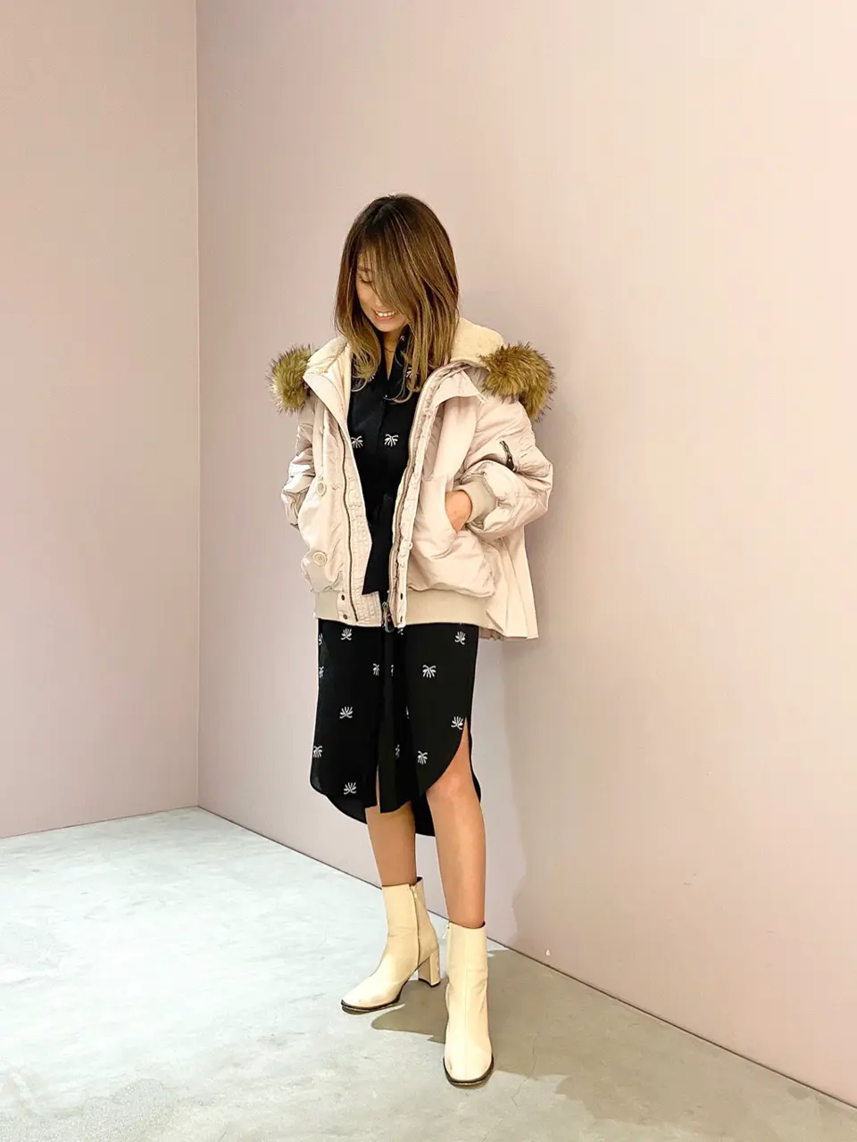 ORIGINATED IN GRACE CONTINENTAL yukimi yonee コーディネート画像