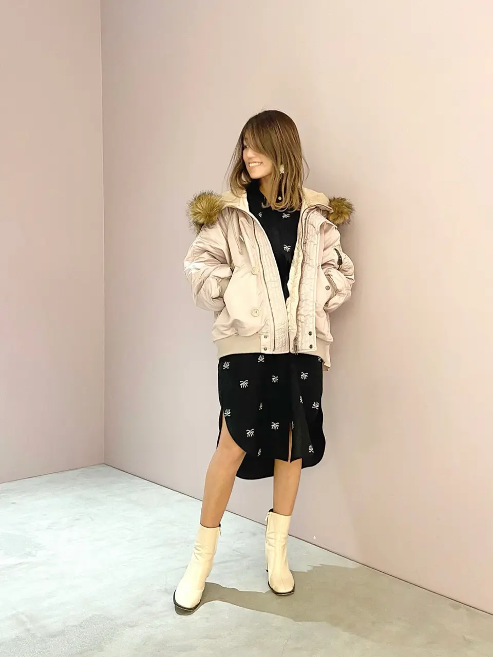 ORIGINATED IN GRACE CONTINENTAL yukimi yonee コーディネート画像