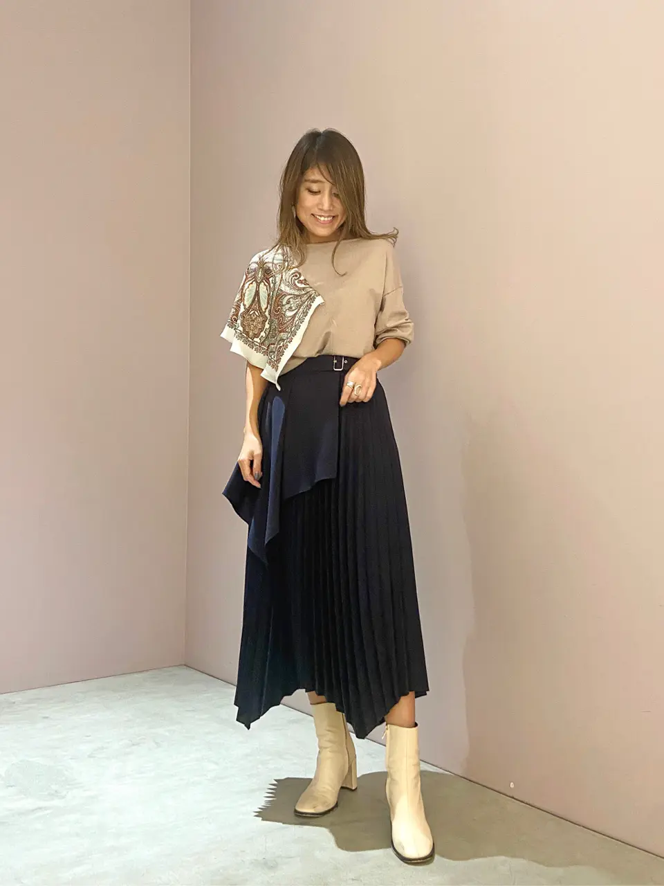 ORIGINATED IN GRACE CONTINENTAL yukimi yonee コーディネート画像