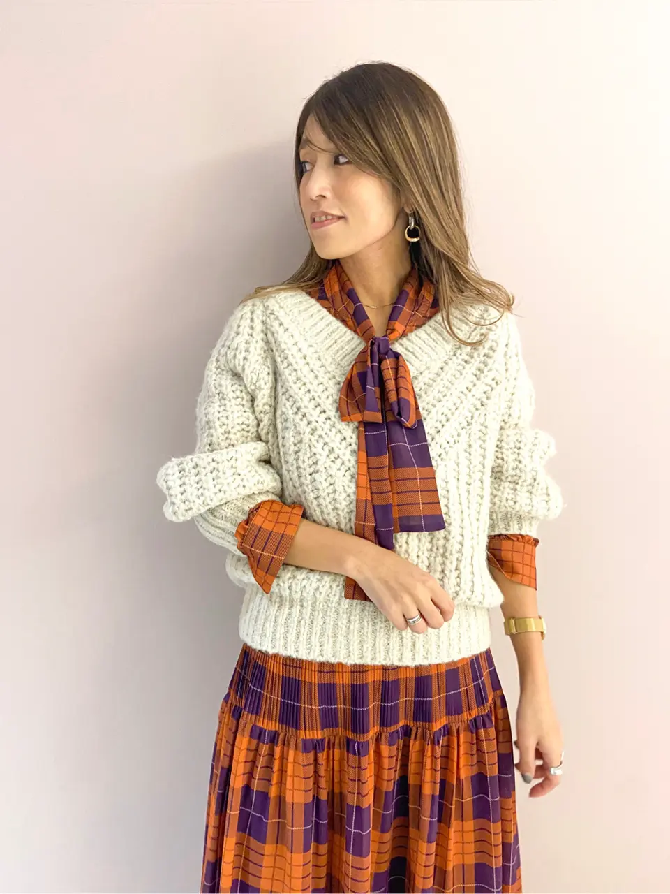 ORIGINATED IN GRACE CONTINENTAL yukimi yonee コーディネート画像