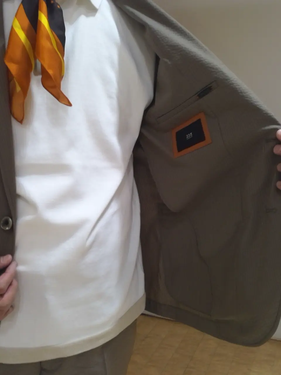 23区HOMME 袋地 コーディネート画像