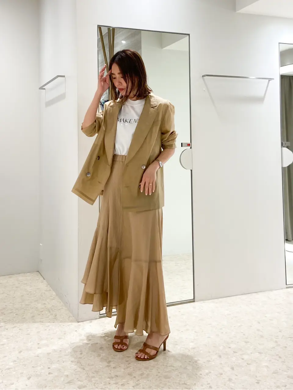  古川温子 コーディネート画像