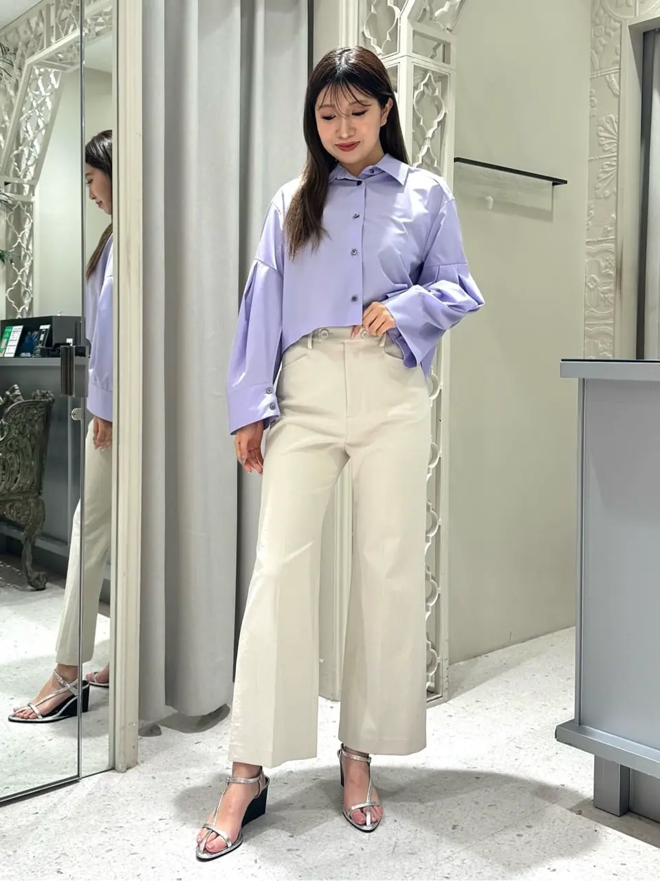  桃子 コーディネート画像