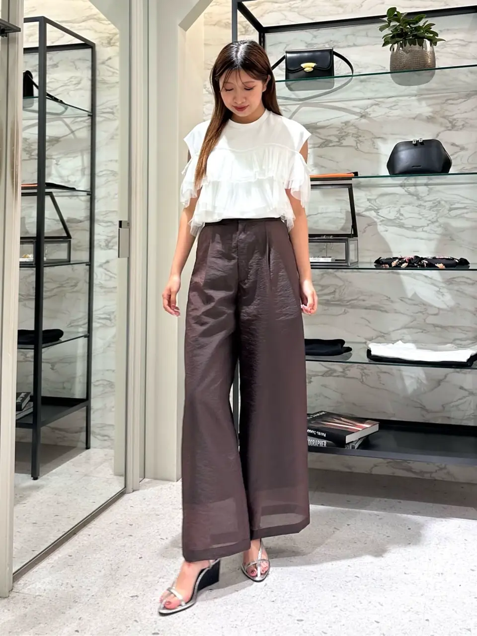  桃子 コーディネート画像