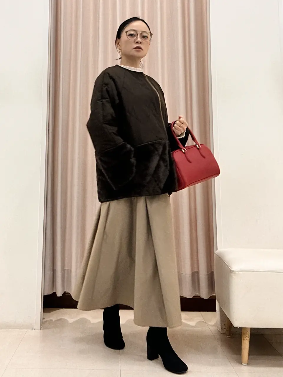 ANY SIS ナラ コーディネート画像