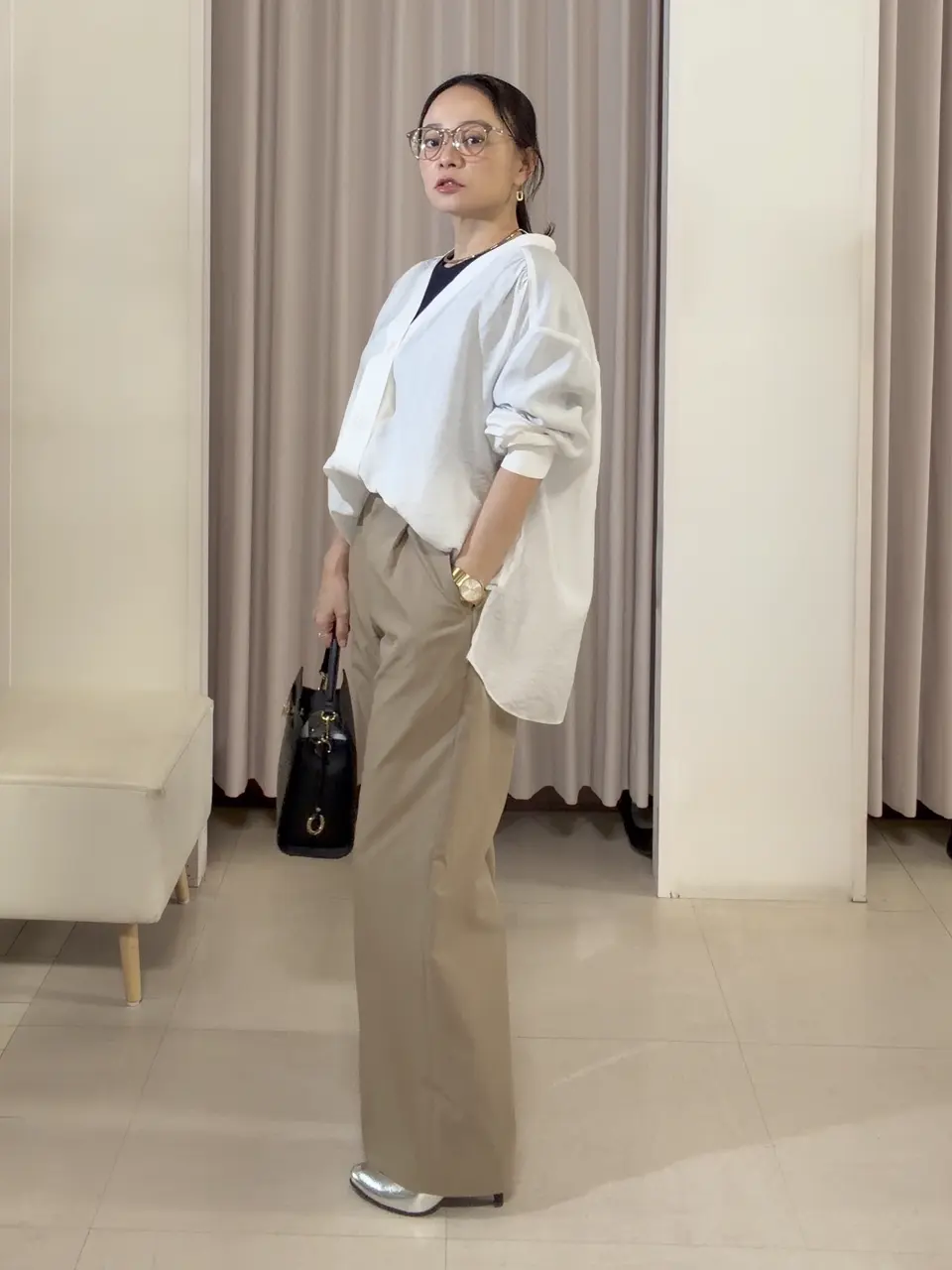 ANY SIS ナラ コーディネート画像