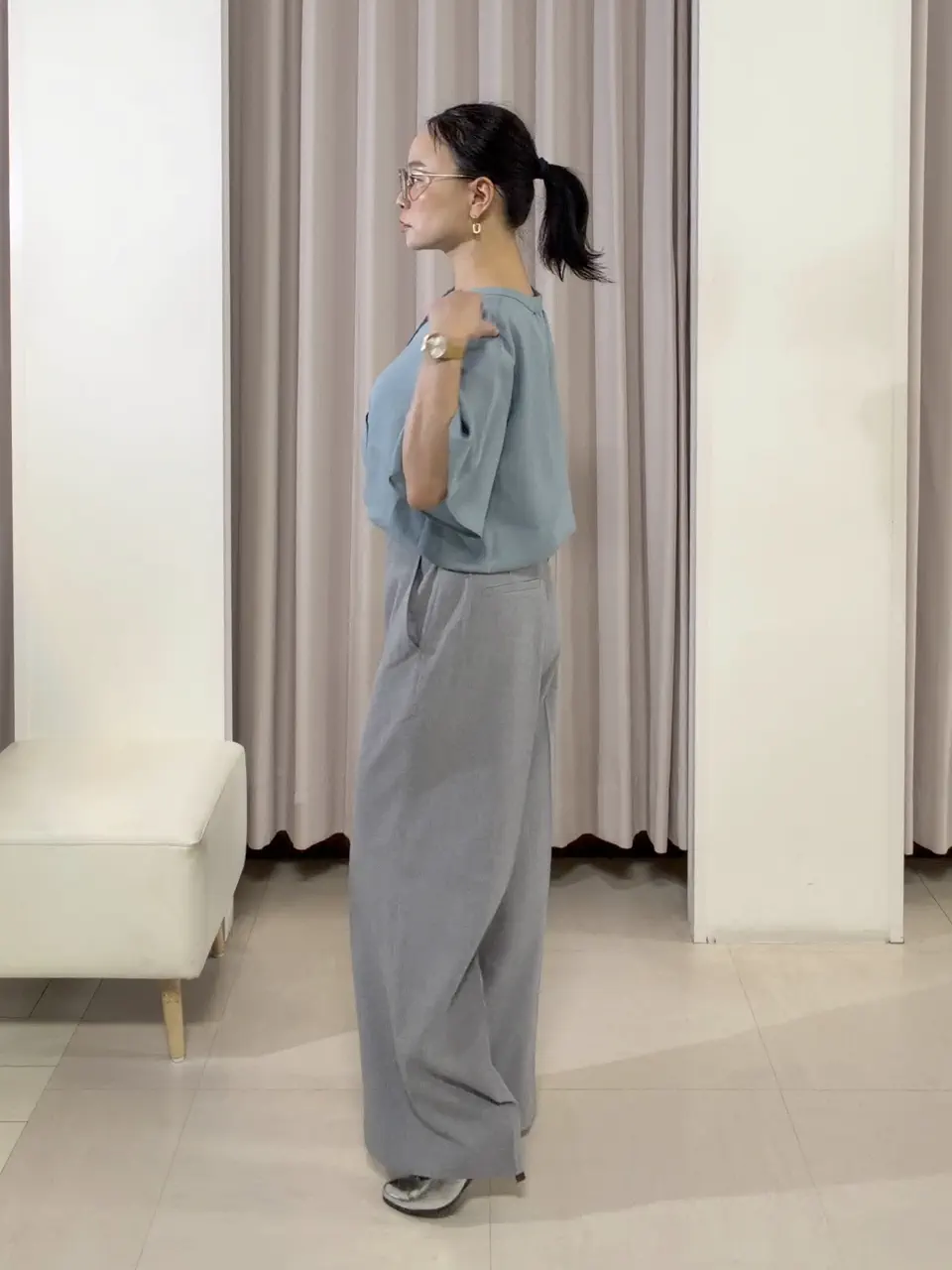 ANY SIS ナラ コーディネート画像