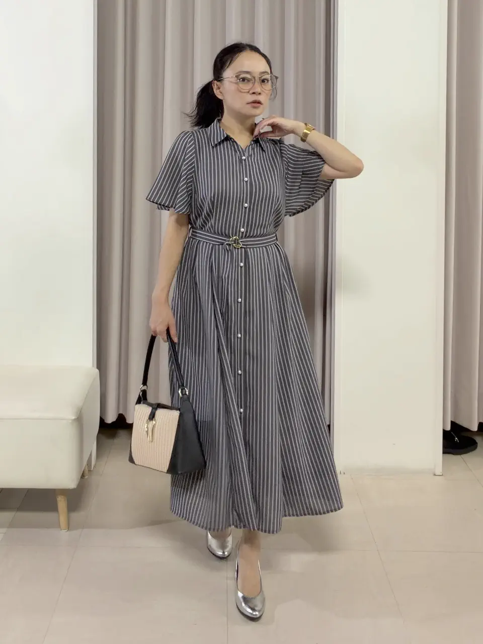 ANY SIS ナラ コーディネート画像