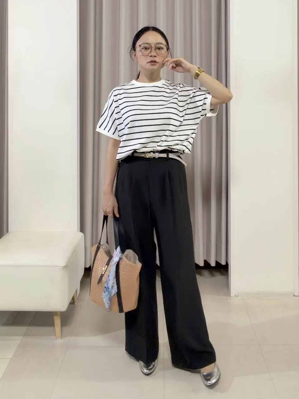 ANY SIS ナラ コーディネート画像