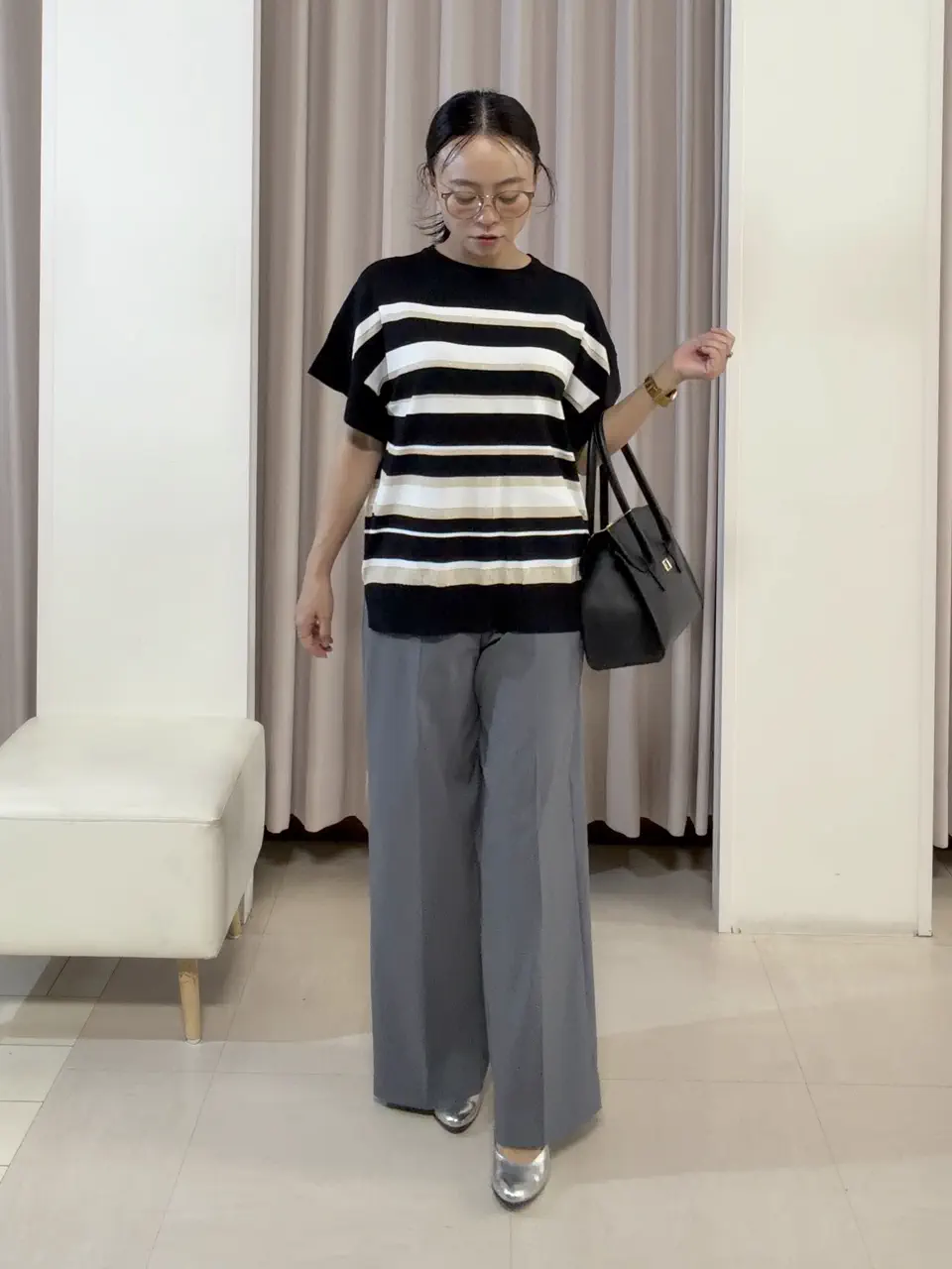 ANY SIS ナラ コーディネート画像