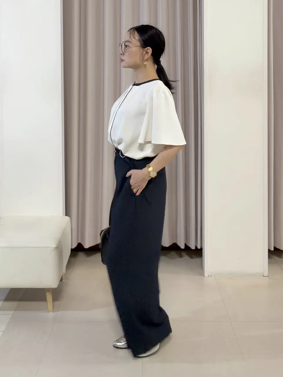 ANY SIS ナラ コーディネート画像